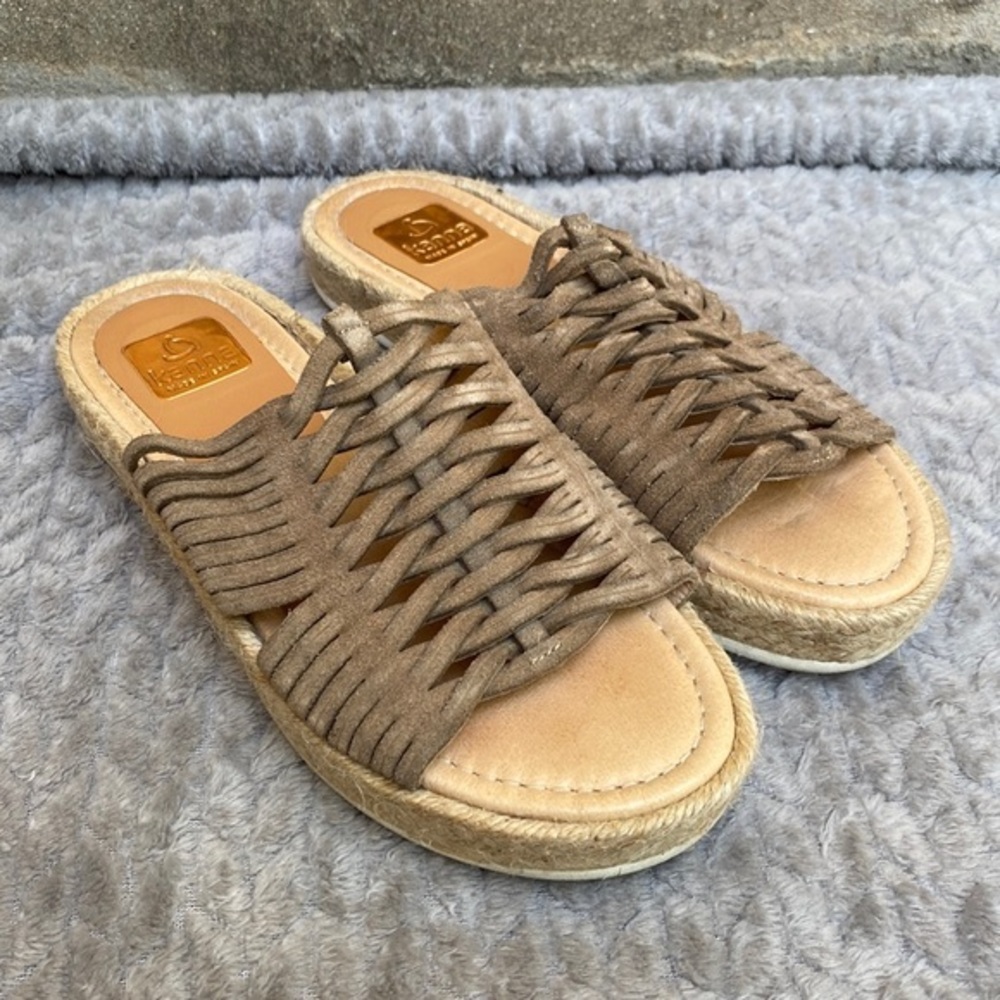 KANNA woven Leather‎ sandals size 40/9.5